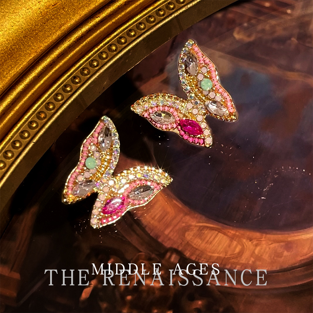 Mariposa con diamantes completos 【diamante de agua】