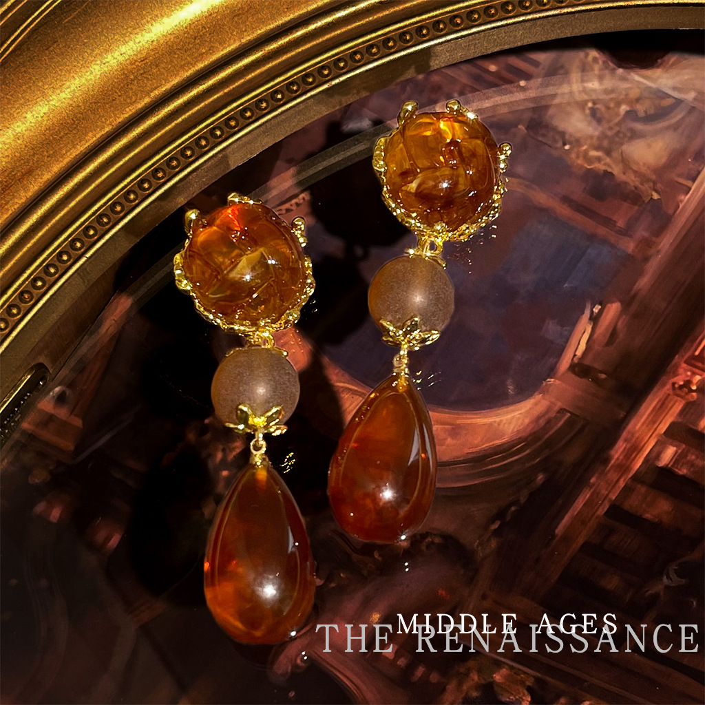 Ámbar gota de agua larga